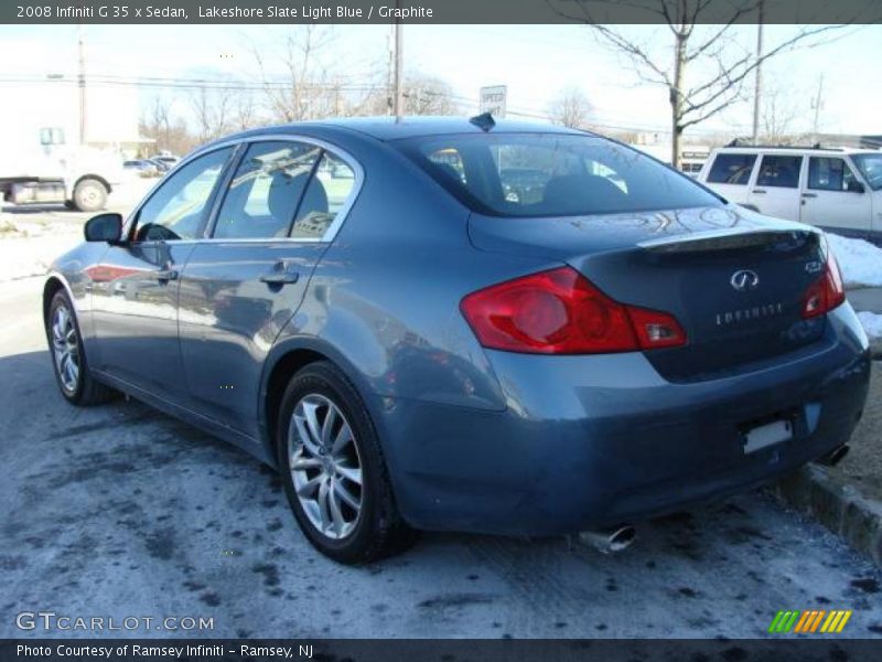 Lakeshore Slate Light Blue / Graphite 2008 Infiniti G 35 x Sedan