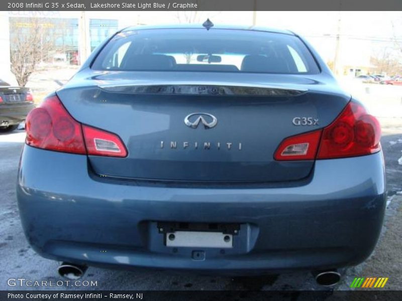 Lakeshore Slate Light Blue / Graphite 2008 Infiniti G 35 x Sedan