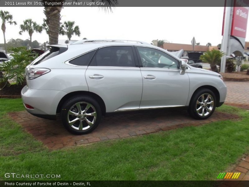 Tungsten Silver Pearl / Light Gray 2011 Lexus RX 350