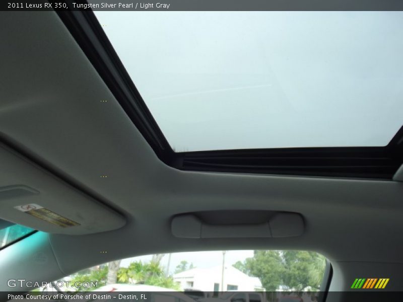 Tungsten Silver Pearl / Light Gray 2011 Lexus RX 350
