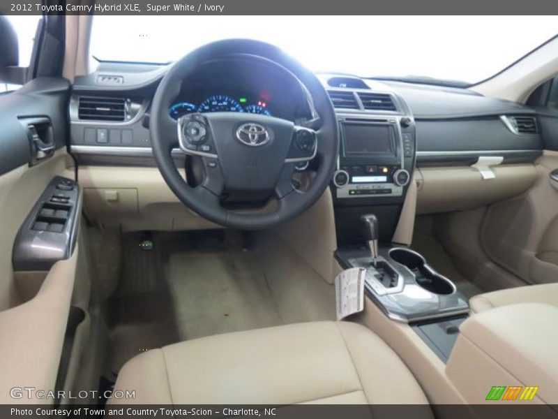 Super White / Ivory 2012 Toyota Camry Hybrid XLE
