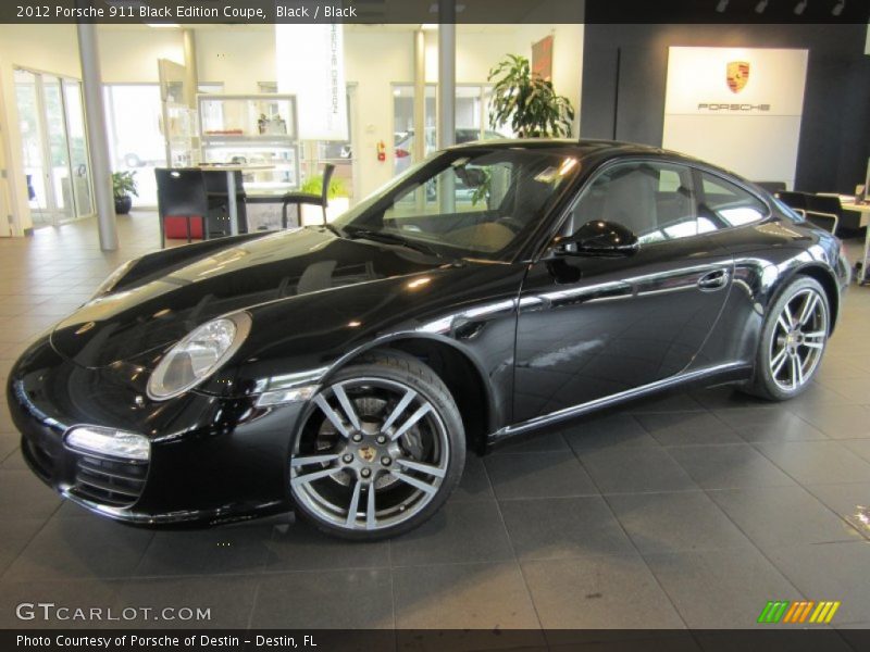 Front 3/4 View of 2012 911 Black Edition Coupe