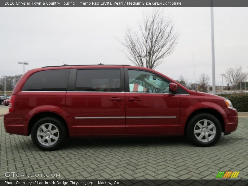 Inferno Red Crystal Pearl / Medium Slate Gray/Light Shale 2010 Chrysler Town & Country Touring