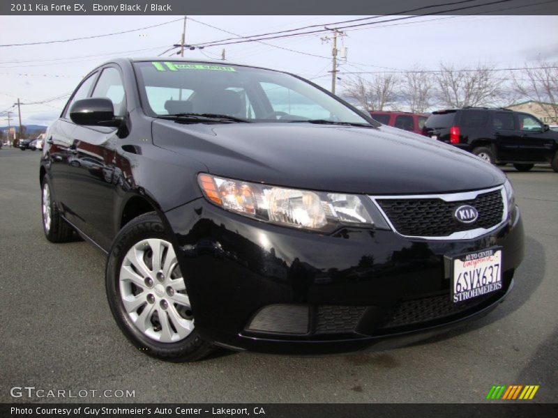 Ebony Black / Black 2011 Kia Forte EX