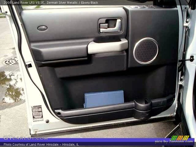 Zermatt Silver Metallic / Ebony Black 2008 Land Rover LR3 V8 SE