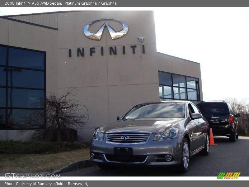 Platinum Graphite / Graphite 2008 Infiniti M 45x AWD Sedan