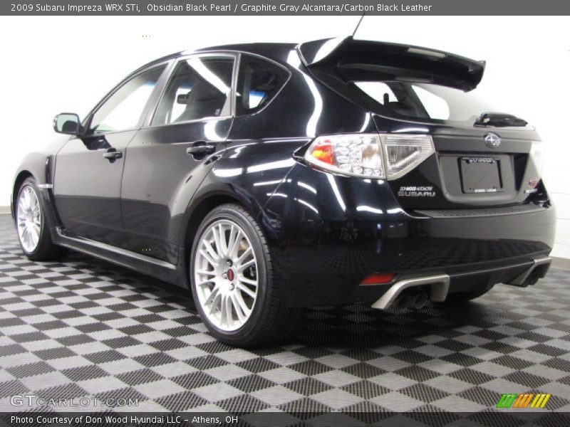 Obsidian Black Pearl / Graphite Gray Alcantara/Carbon Black Leather 2009 Subaru Impreza WRX STi