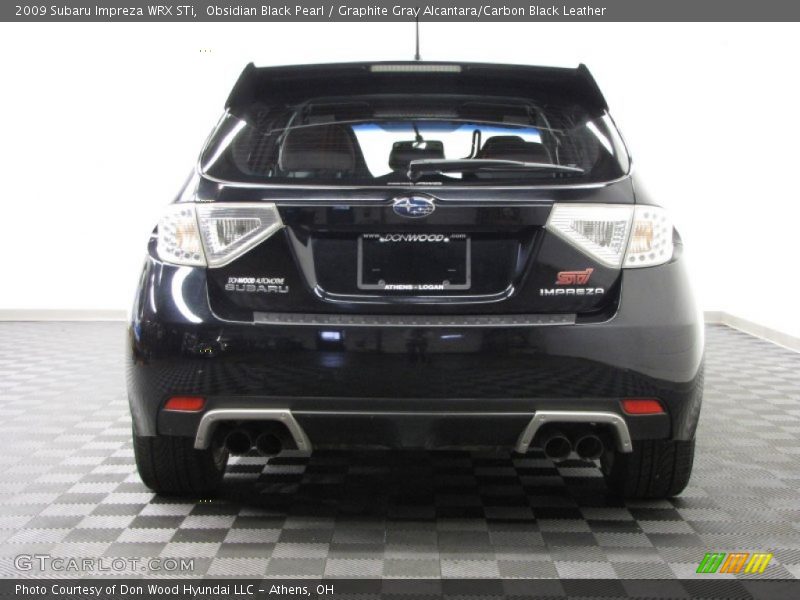 Obsidian Black Pearl / Graphite Gray Alcantara/Carbon Black Leather 2009 Subaru Impreza WRX STi