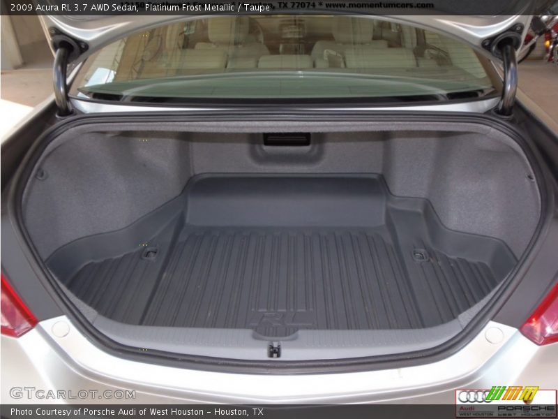 Platinum Frost Metallic / Taupe 2009 Acura RL 3.7 AWD Sedan