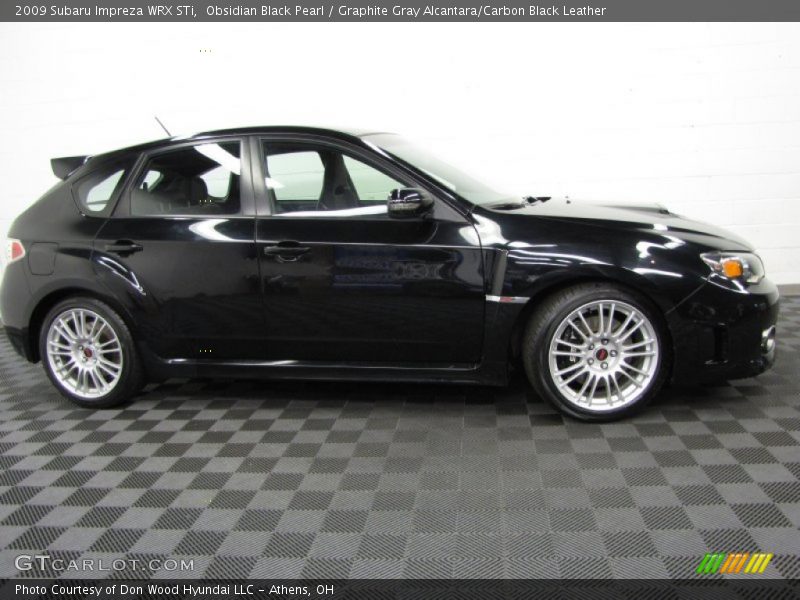 Obsidian Black Pearl / Graphite Gray Alcantara/Carbon Black Leather 2009 Subaru Impreza WRX STi