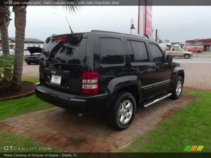 Dark Charcoal Pearl / Dark Slate Gray/Dark Olive 2011 Jeep Liberty Sport