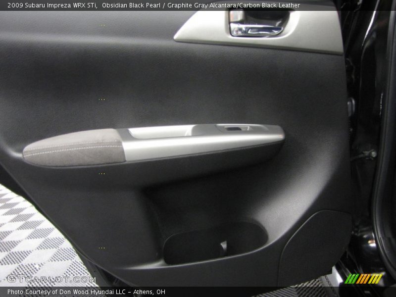 Obsidian Black Pearl / Graphite Gray Alcantara/Carbon Black Leather 2009 Subaru Impreza WRX STi