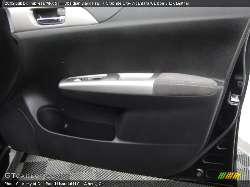 Obsidian Black Pearl / Graphite Gray Alcantara/Carbon Black Leather 2009 Subaru Impreza WRX STi