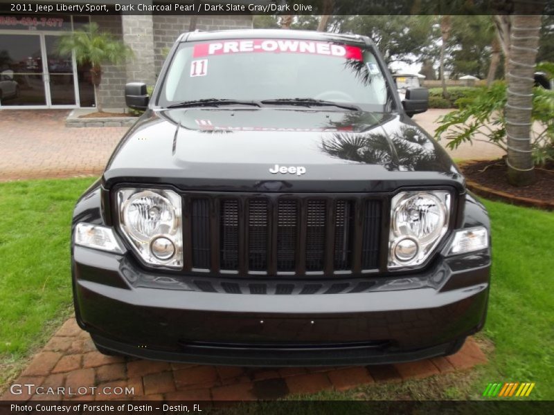 Dark Charcoal Pearl / Dark Slate Gray/Dark Olive 2011 Jeep Liberty Sport