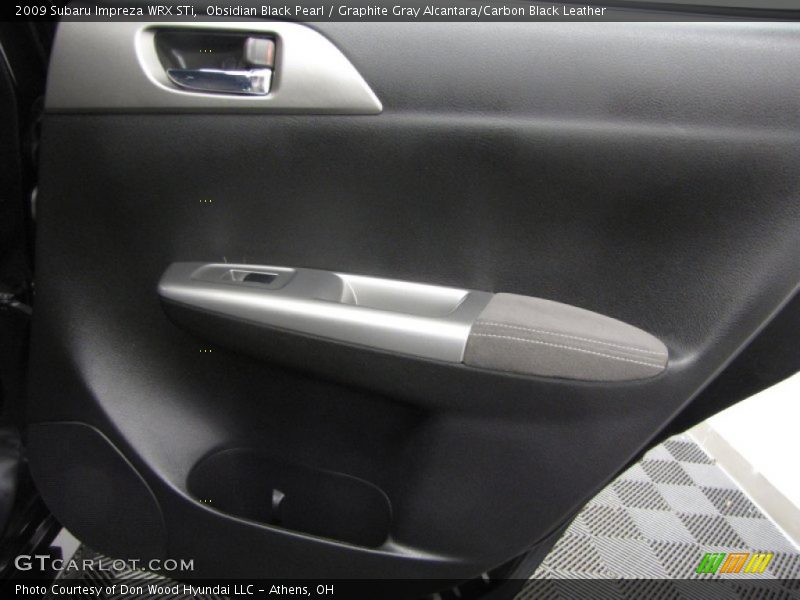 Obsidian Black Pearl / Graphite Gray Alcantara/Carbon Black Leather 2009 Subaru Impreza WRX STi