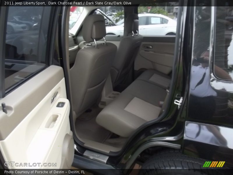 Dark Charcoal Pearl / Dark Slate Gray/Dark Olive 2011 Jeep Liberty Sport
