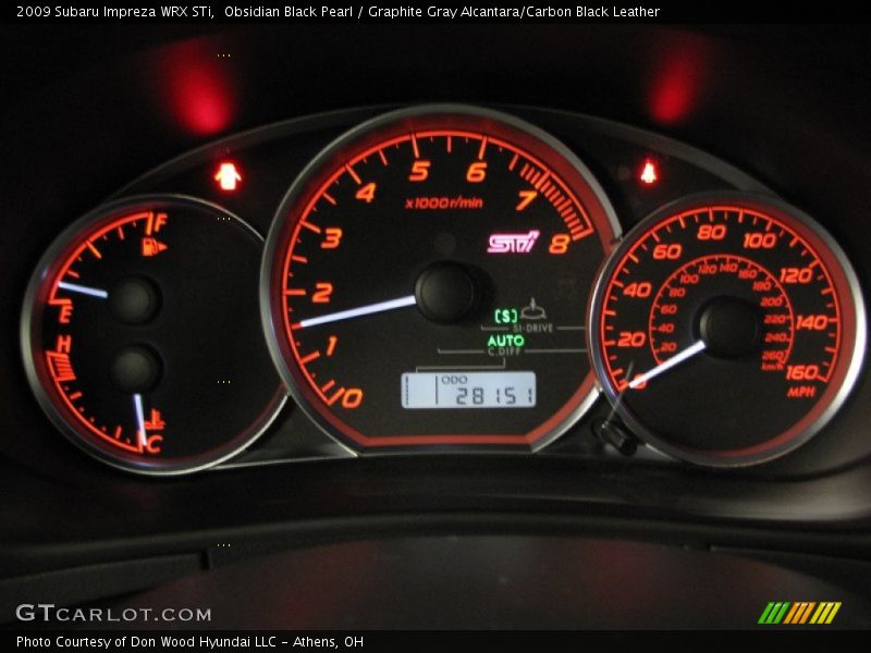  2009 Impreza WRX STi WRX STi Gauges