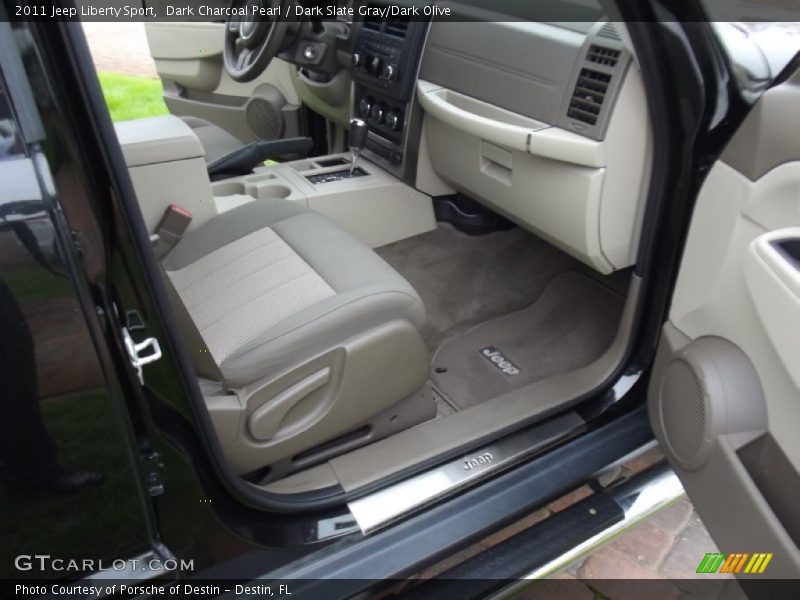 Dark Charcoal Pearl / Dark Slate Gray/Dark Olive 2011 Jeep Liberty Sport