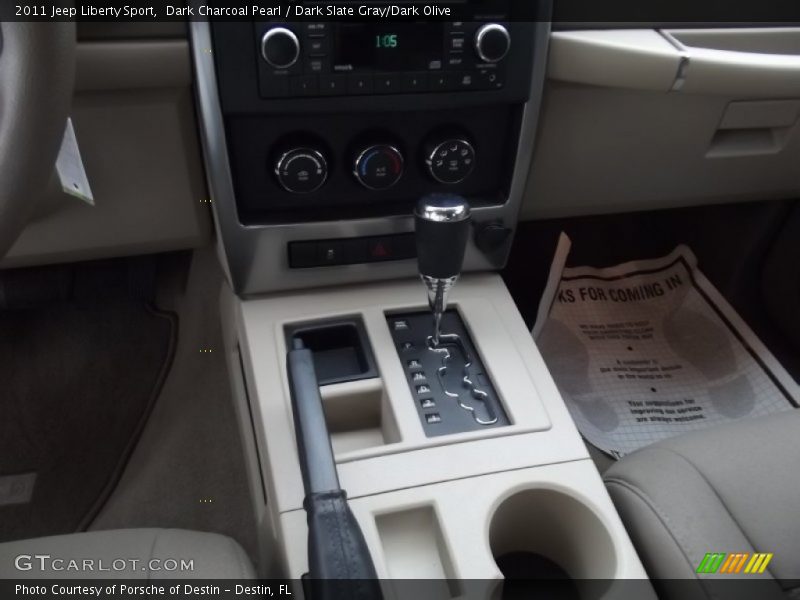 Dark Charcoal Pearl / Dark Slate Gray/Dark Olive 2011 Jeep Liberty Sport