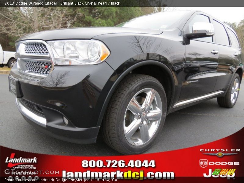 Brilliant Black Crystal Pearl / Black 2013 Dodge Durango Citadel
