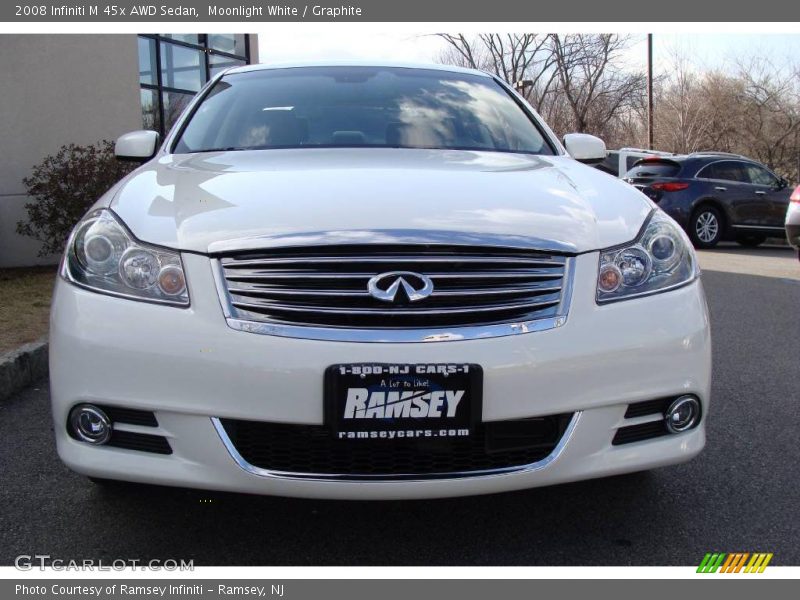 Moonlight White / Graphite 2008 Infiniti M 45x AWD Sedan