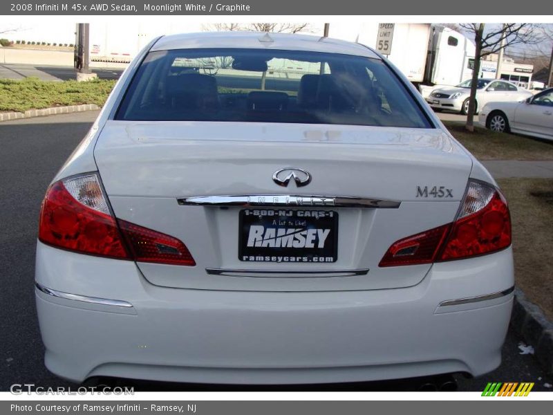 Moonlight White / Graphite 2008 Infiniti M 45x AWD Sedan