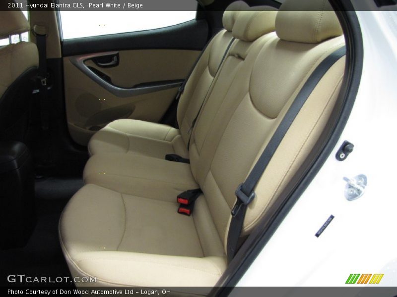 Pearl White / Beige 2011 Hyundai Elantra GLS