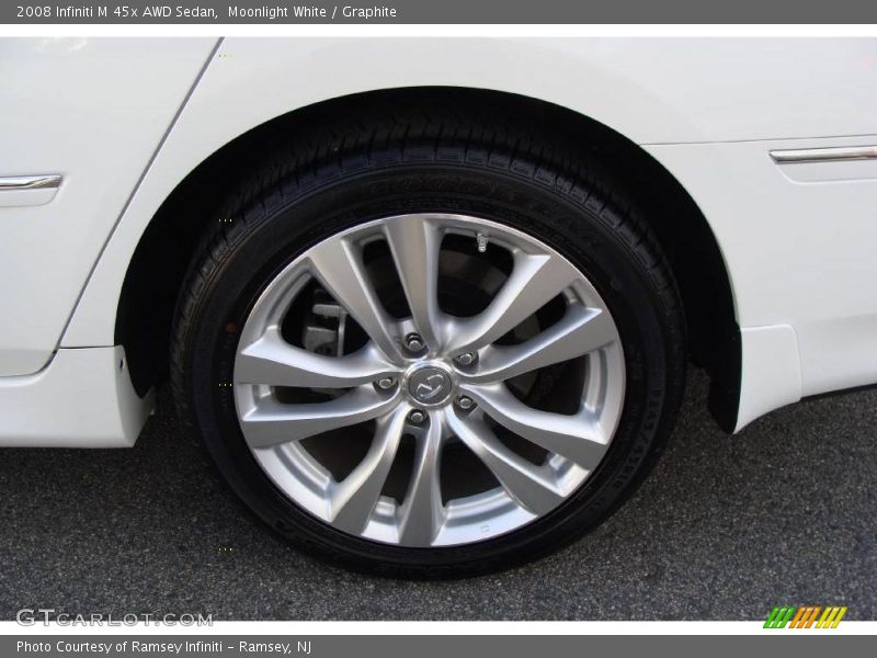 Moonlight White / Graphite 2008 Infiniti M 45x AWD Sedan
