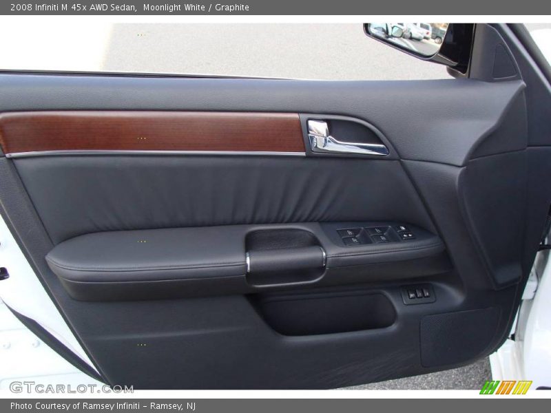 Moonlight White / Graphite 2008 Infiniti M 45x AWD Sedan