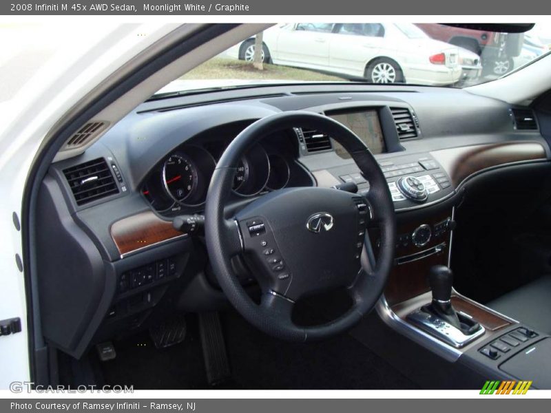 Moonlight White / Graphite 2008 Infiniti M 45x AWD Sedan