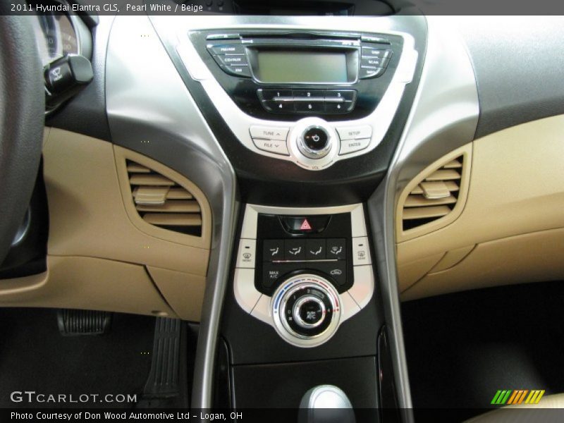 Pearl White / Beige 2011 Hyundai Elantra GLS