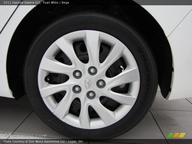 Pearl White / Beige 2011 Hyundai Elantra GLS