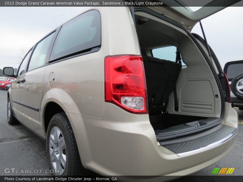 Sandstone / Black/Light Graystone 2013 Dodge Grand Caravan American Value Package