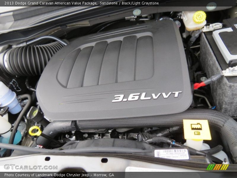 Sandstone / Black/Light Graystone 2013 Dodge Grand Caravan American Value Package