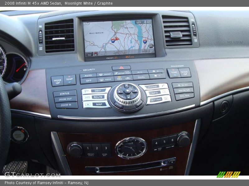 Moonlight White / Graphite 2008 Infiniti M 45x AWD Sedan