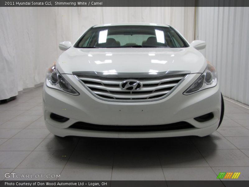 Shimmering White / Camel 2011 Hyundai Sonata GLS