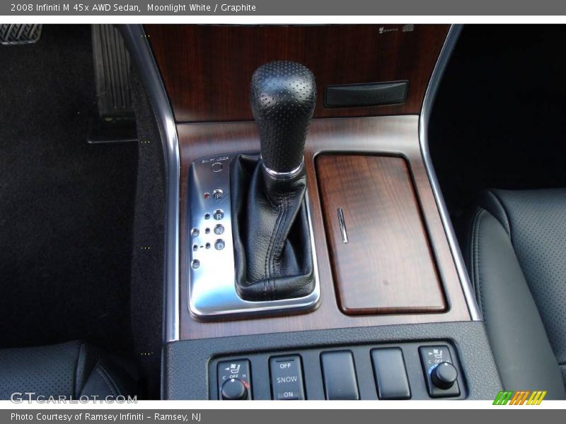 Moonlight White / Graphite 2008 Infiniti M 45x AWD Sedan