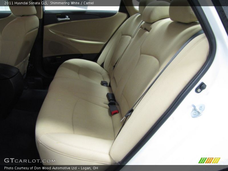 Shimmering White / Camel 2011 Hyundai Sonata GLS
