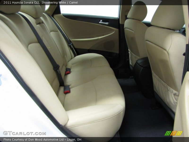 Shimmering White / Camel 2011 Hyundai Sonata GLS