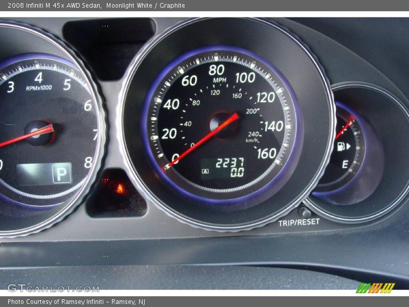 Moonlight White / Graphite 2008 Infiniti M 45x AWD Sedan