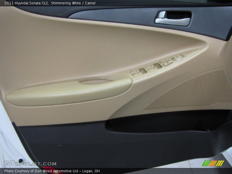 Shimmering White / Camel 2011 Hyundai Sonata GLS