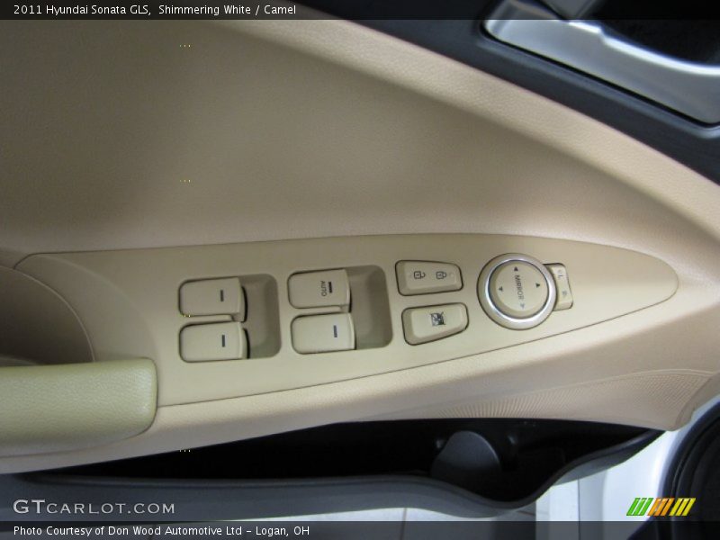 Shimmering White / Camel 2011 Hyundai Sonata GLS