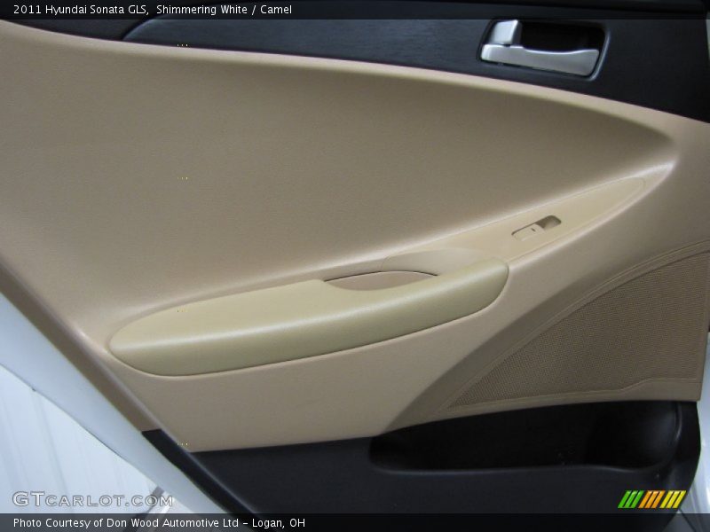 Shimmering White / Camel 2011 Hyundai Sonata GLS