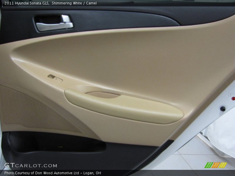 Shimmering White / Camel 2011 Hyundai Sonata GLS