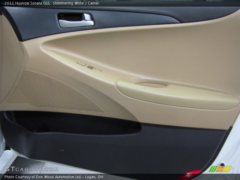 Shimmering White / Camel 2011 Hyundai Sonata GLS