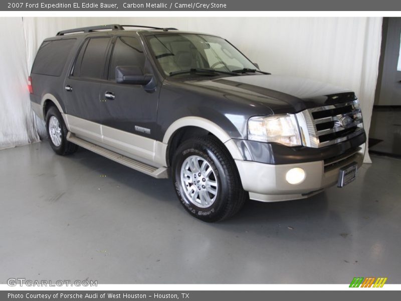 Carbon Metallic / Camel/Grey Stone 2007 Ford Expedition EL Eddie Bauer