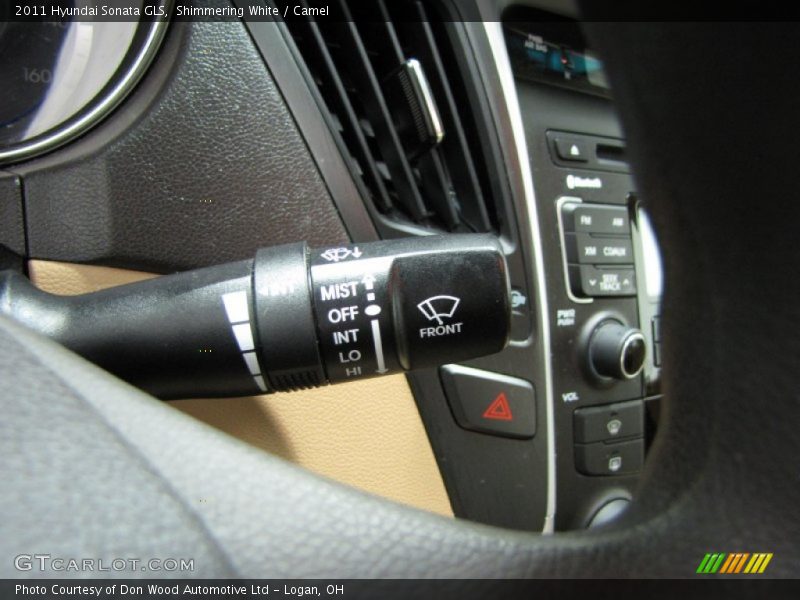 Shimmering White / Camel 2011 Hyundai Sonata GLS