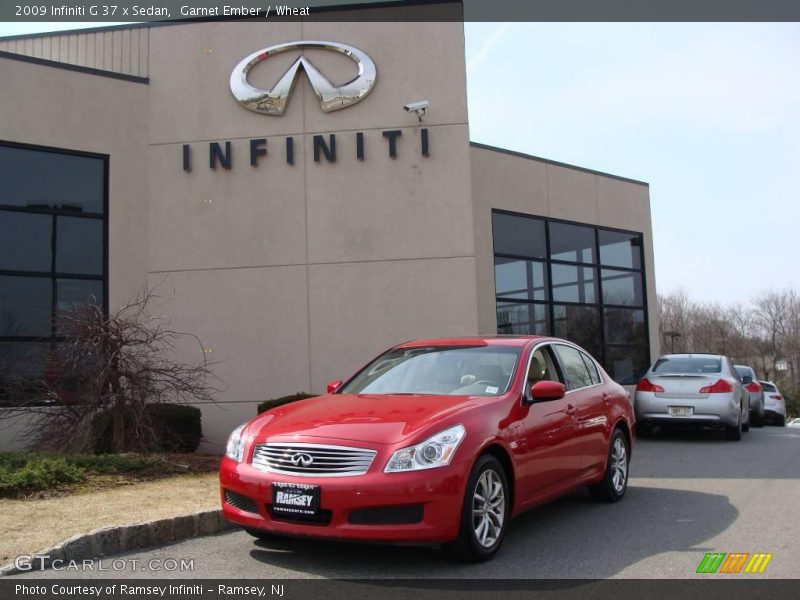 Garnet Ember / Wheat 2009 Infiniti G 37 x Sedan