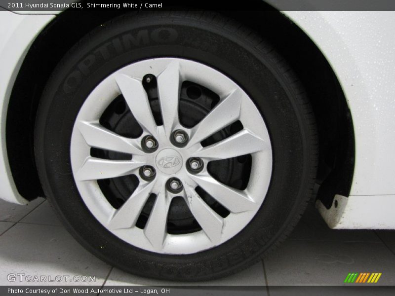 Shimmering White / Camel 2011 Hyundai Sonata GLS