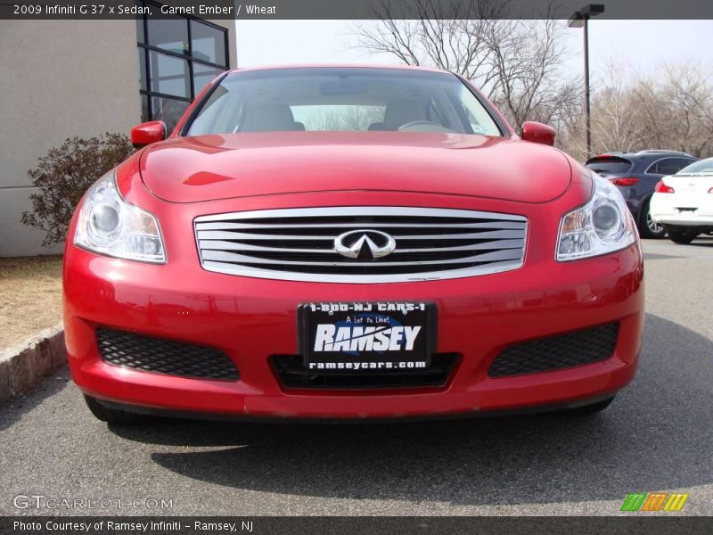 Garnet Ember / Wheat 2009 Infiniti G 37 x Sedan